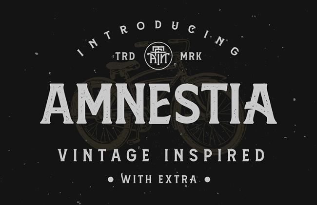 retro font