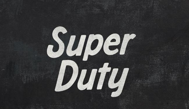 Super Duty font