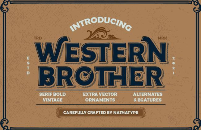 retro font