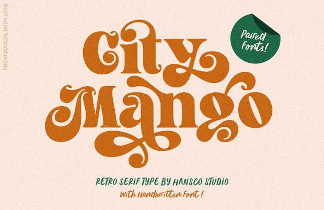 retro font