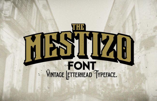 retro font
