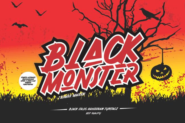 Black Monster font
