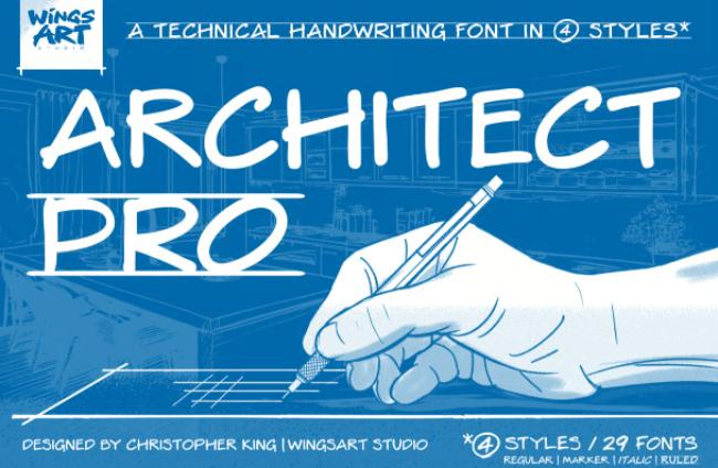 Construction fonts