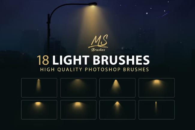 realistic light Photoshop brushes