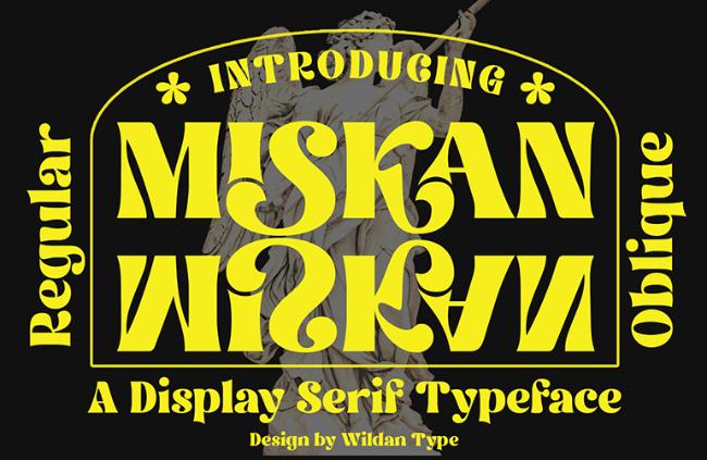 retro font