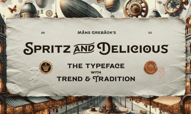 retro font