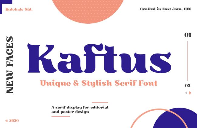 retro font
