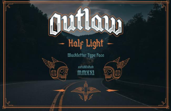 Outlaw urban gangster font