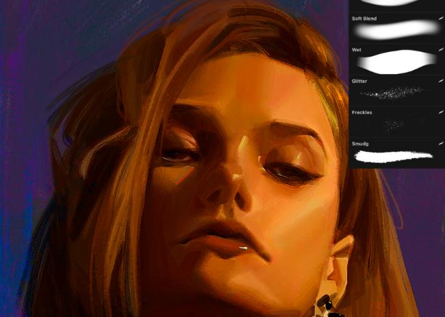 makeup brush procreate