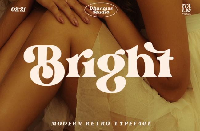 retro font