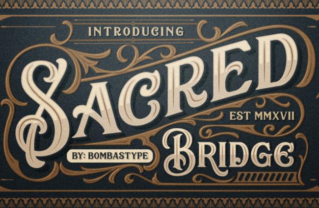 retro font