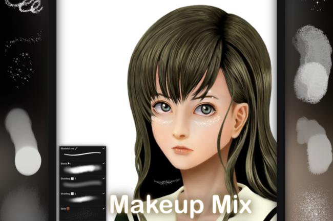 makeup brush procreate