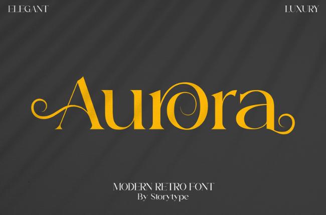 retro font