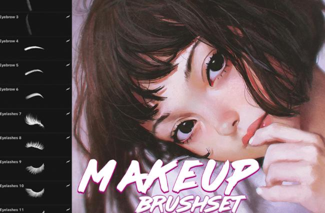 makeup brush procreate
