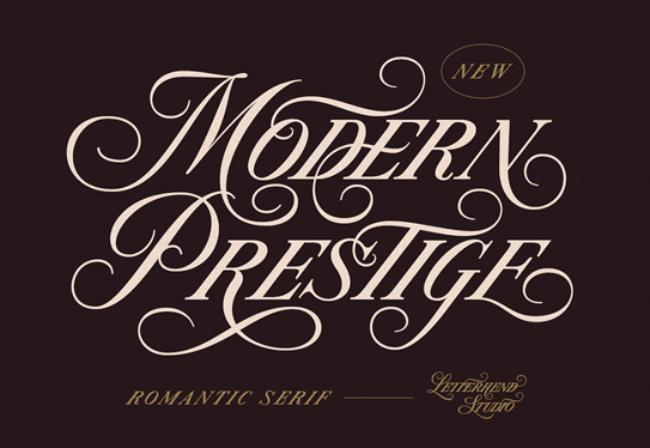 retro font