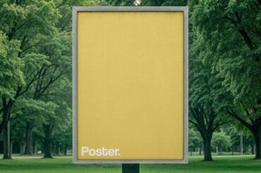 Free Poster Signage Mockup