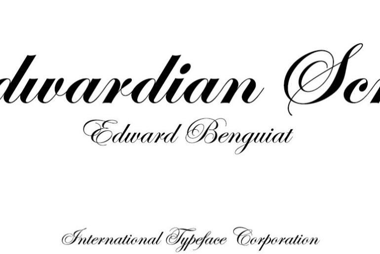 edwardian script font