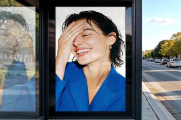 Bus Stop Advertising Mockup