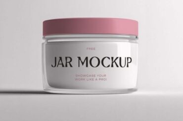 Cosmetic Jar Mockup