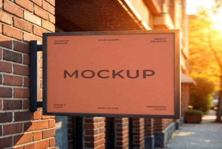 street sign mockup