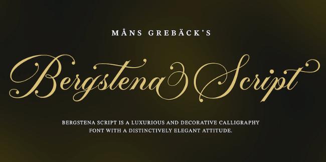 Bergstena Script font