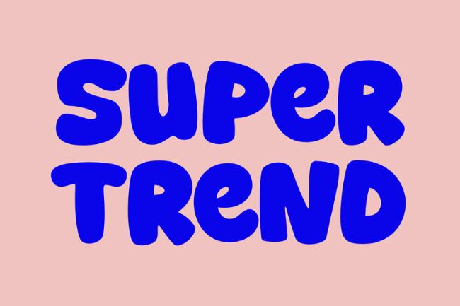 Super Trend font
