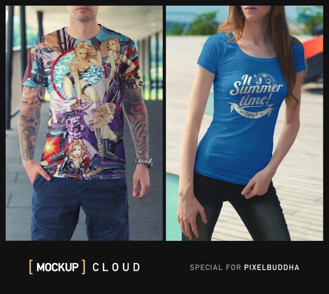 free t-shirt mockup