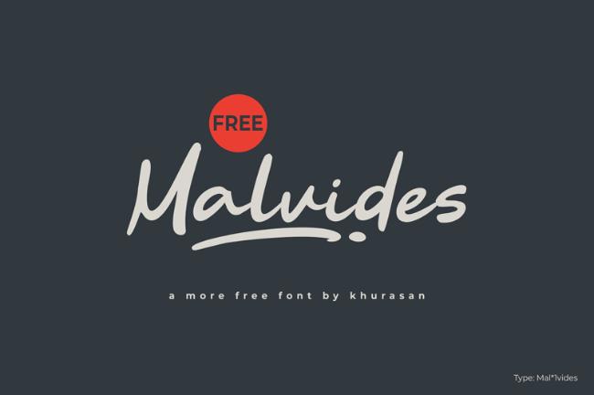 Malvides font