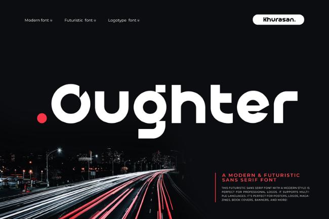 Oughter font