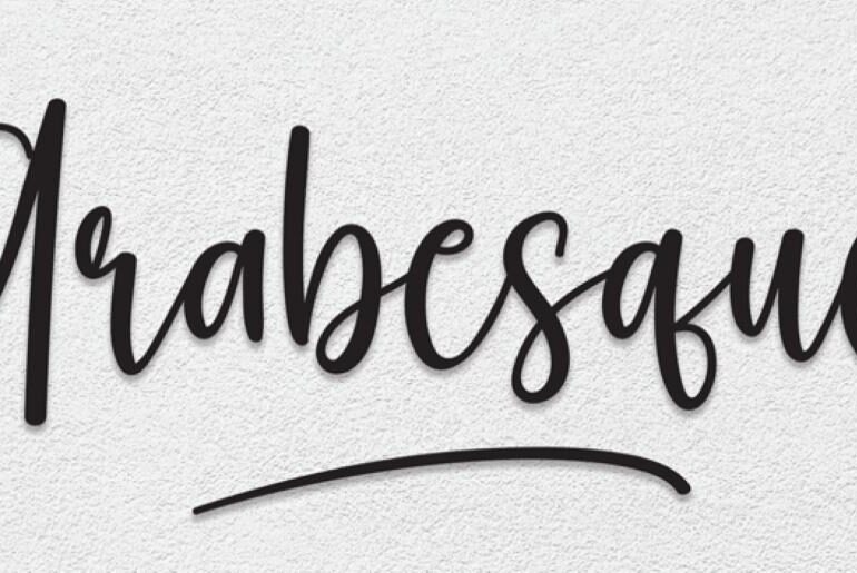 Arabesque font