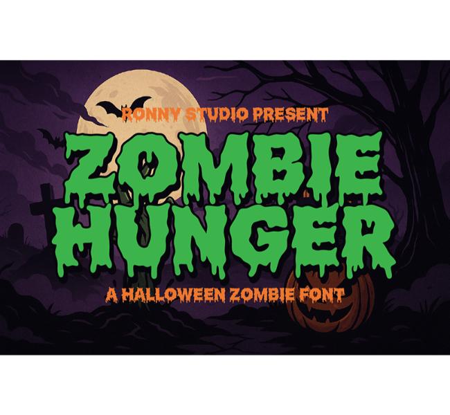 Zombie Hunger Font