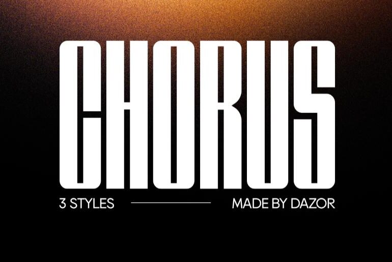 Free Font Of the Day: CHORUS chorus font