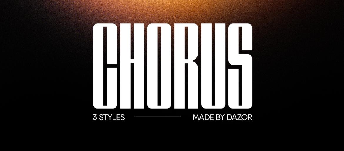 Free Font Of the Day: CHORUS chorus font
