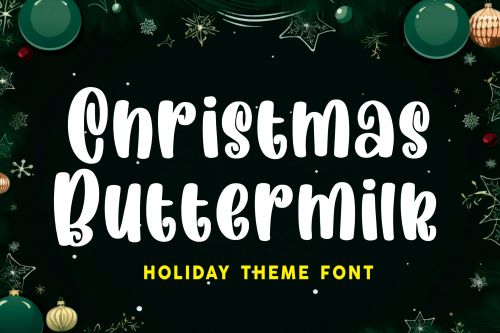 Christmas Buttermilk Font