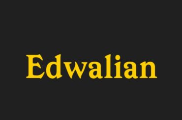 Edwalian font