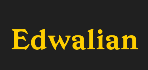 Edwalian font