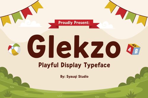 Glekzo font