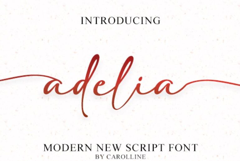 Adelia font