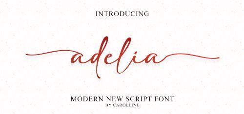 Adelia font