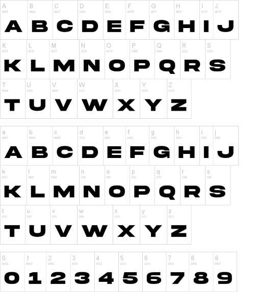 Akira Expanded font