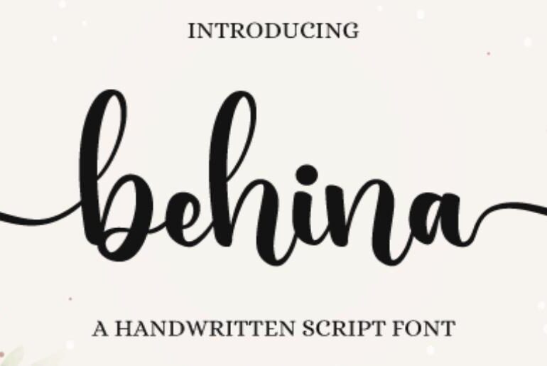 behina font