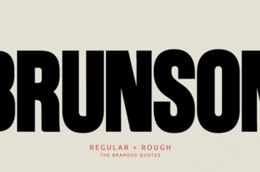 Brunson font