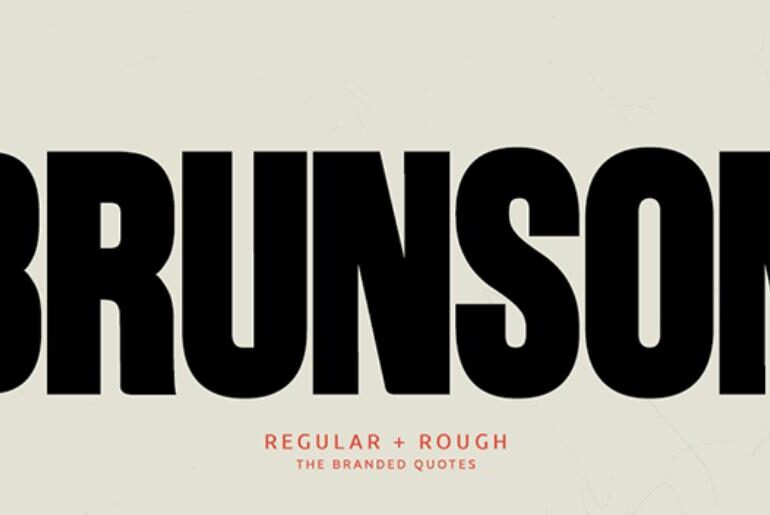 Brunson font