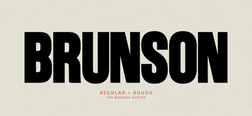 Brunson font