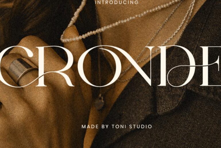 Cronde font