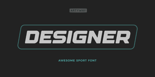 designer font