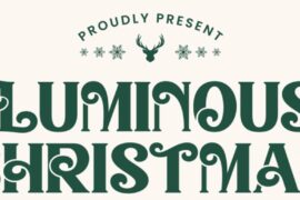 Luminous Christmas font