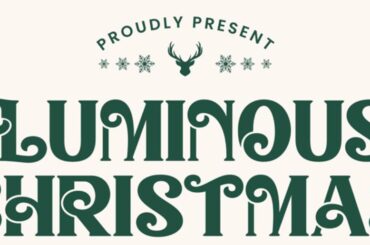 Luminous Christmas font