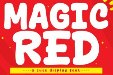 magic red font