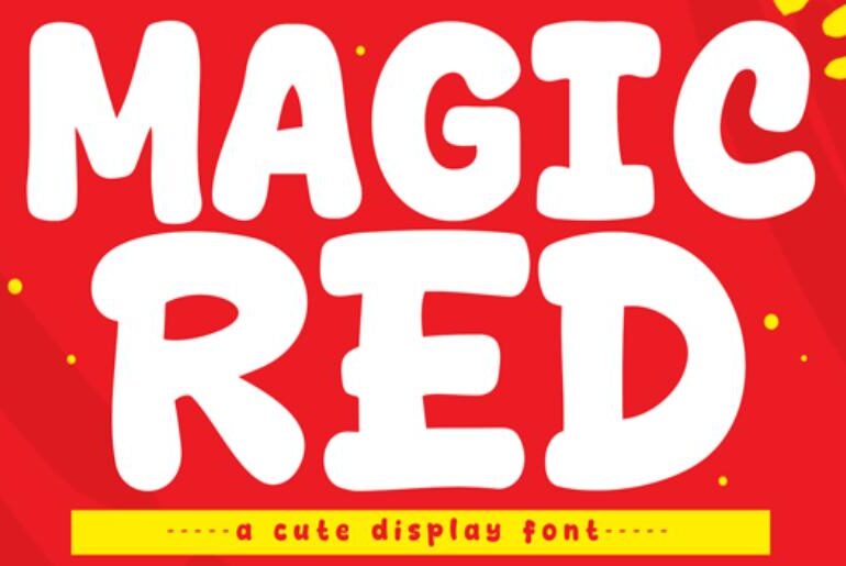 magic red font